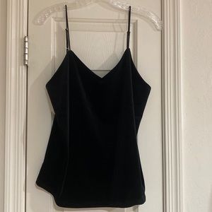 A new day black velour dressy tank